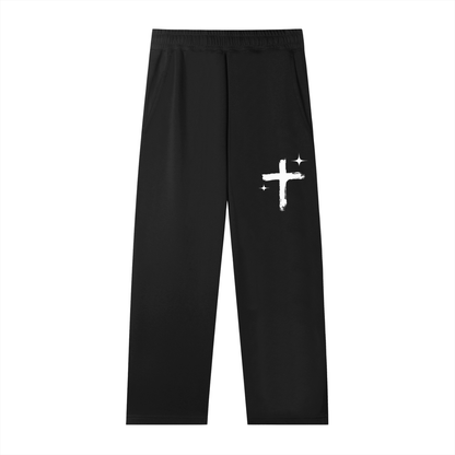 001 Signature Straight-Leg Sweatpants - Blackout