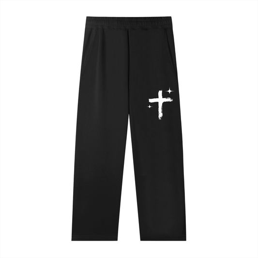 001 Signature Straight-Leg Sweatpants - Blackout