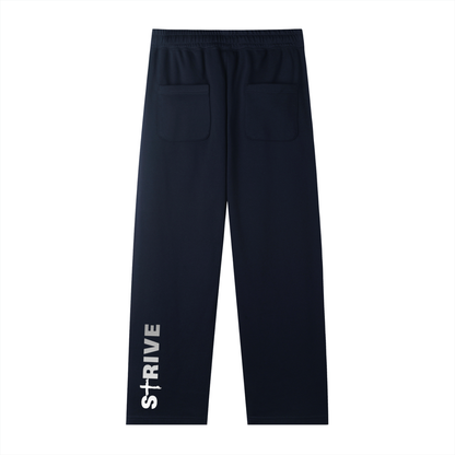001 Signature Straight-Leg Sweatpants - Navy